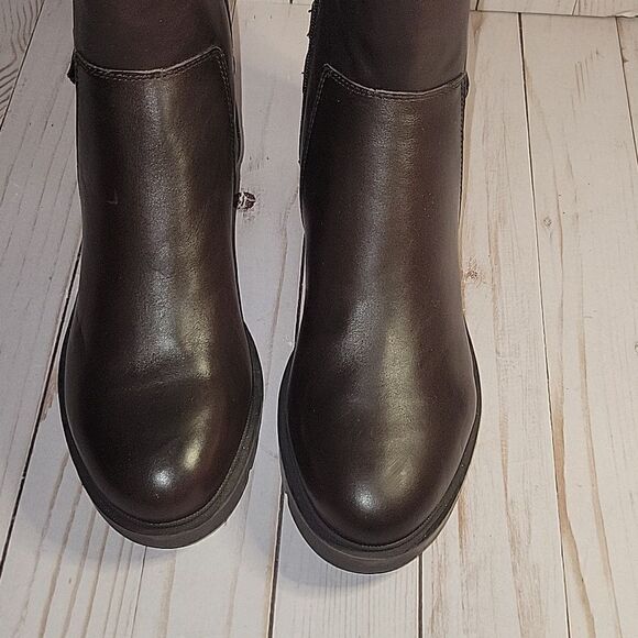 EASY SPIRIT Bianca Tall Boots Brown 9 W Wide - Picture 8 of 15